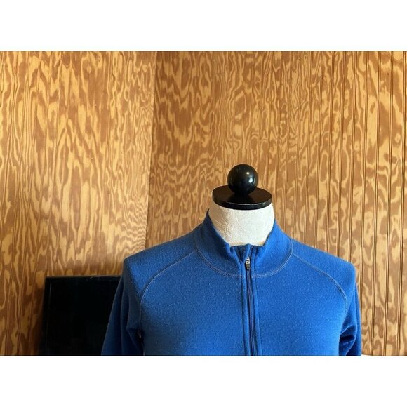 Meriwool Layers Women’s 1/2 Zip Sweater Size XS 250g Merino Wool Electric Blue - Picture 3 of 10
